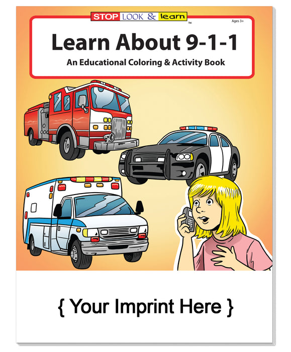 Learn About 911 Kids Bulk Coloring Books (250+) - Add Your Imprint